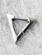 Серьга треугольник из стали.